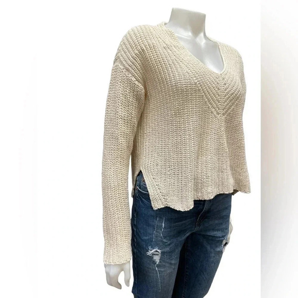 💥HOST PICK💥 Eileen Fisher V Neck Organic Cotton Sweater Size Small - Picture 2 of 10